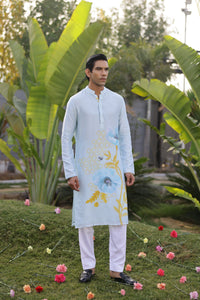 Garden Men - Blue Kurta Set