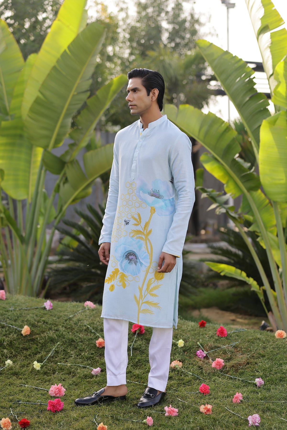 Garden Men - Blue Kurta Set