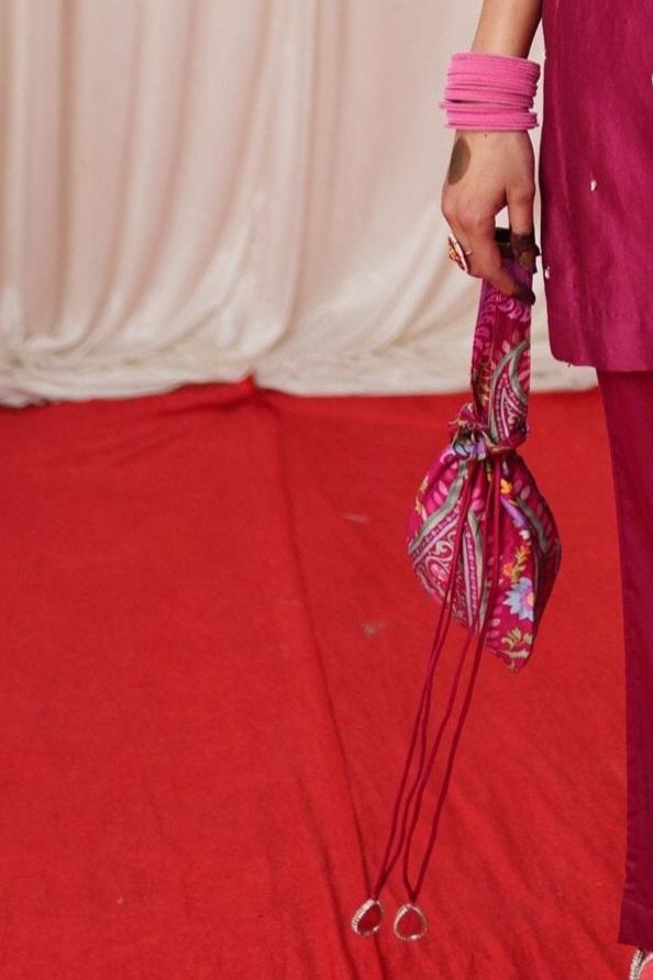 Paisley- Maroon Embroidered Paisley Placement Kurta Set