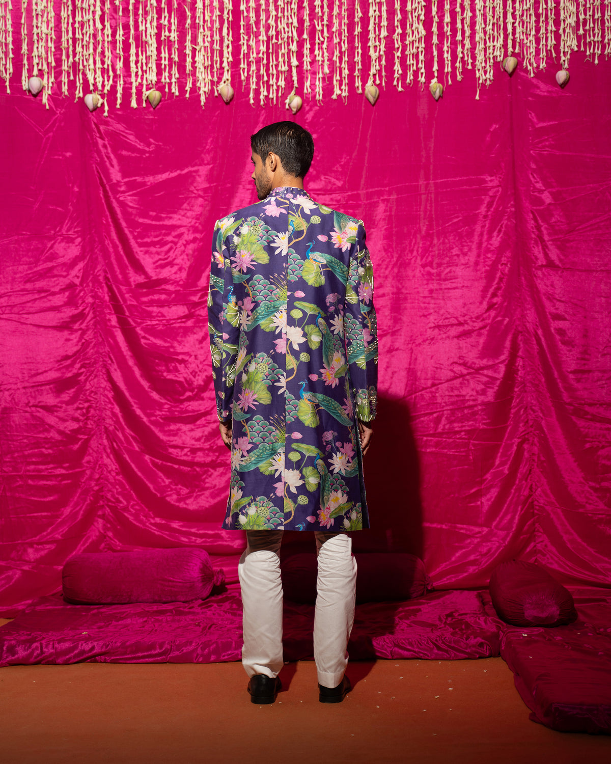 Bhādõ- Purple Sherwani Set