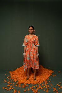 Masakali- Orange Printed Kaftan