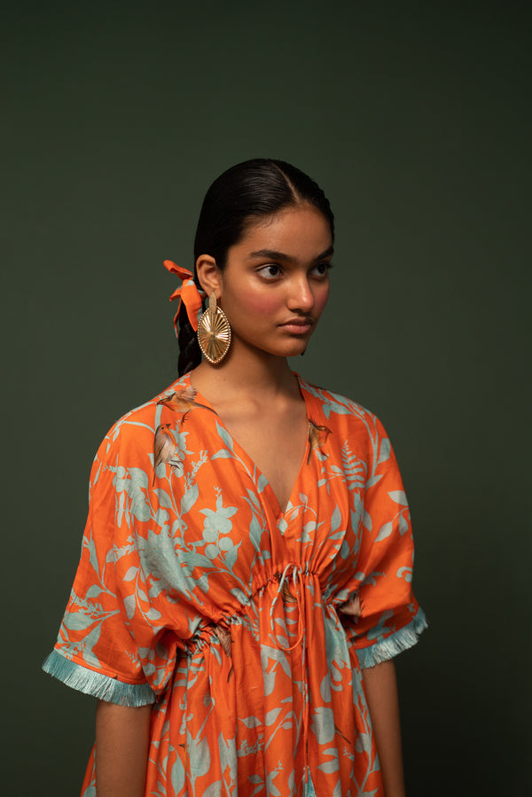 Masakali- Orange Printed Kaftan