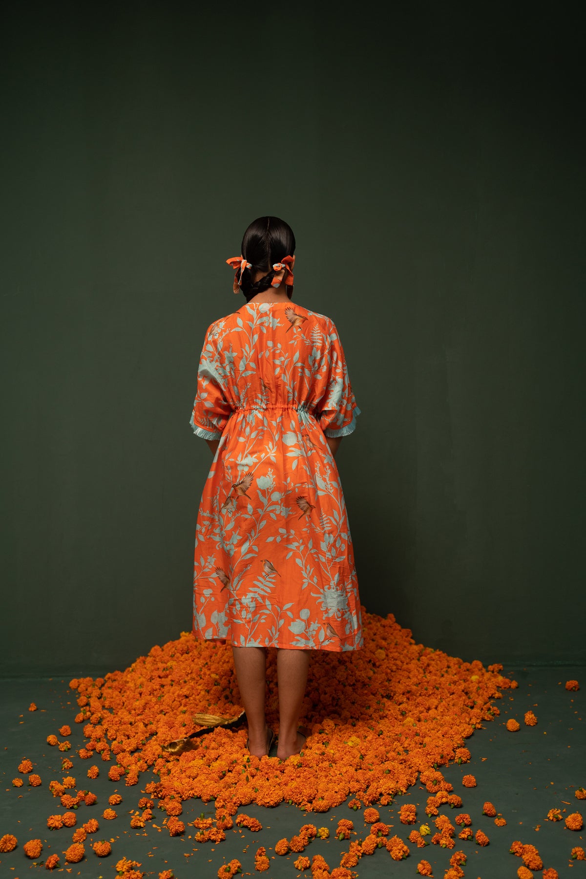 Masakali- Orange Printed Kaftan