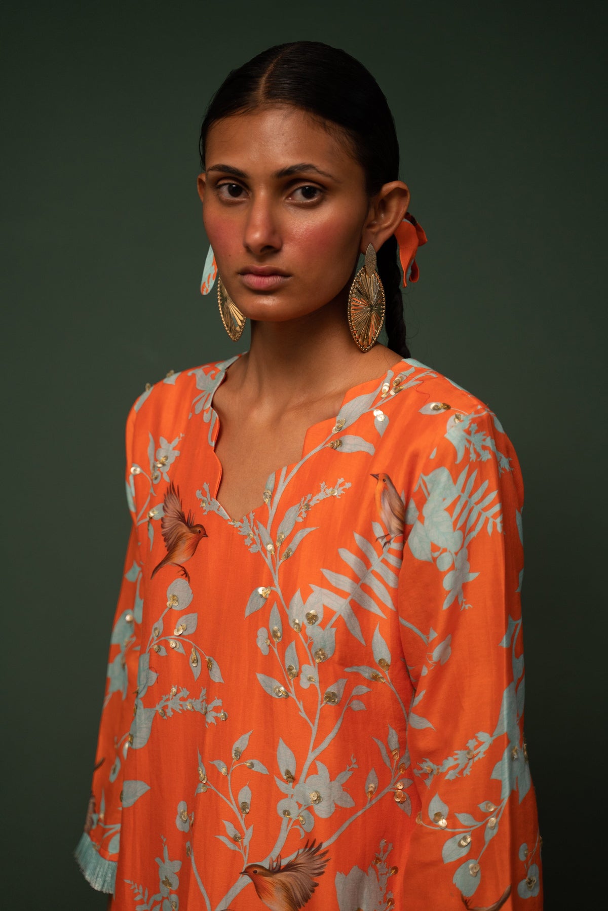 Diksha Rawat in Masakali- Orange Short Kurta  - Set of 2