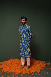 Masakali - Blue Printed Kurta - Set of 2