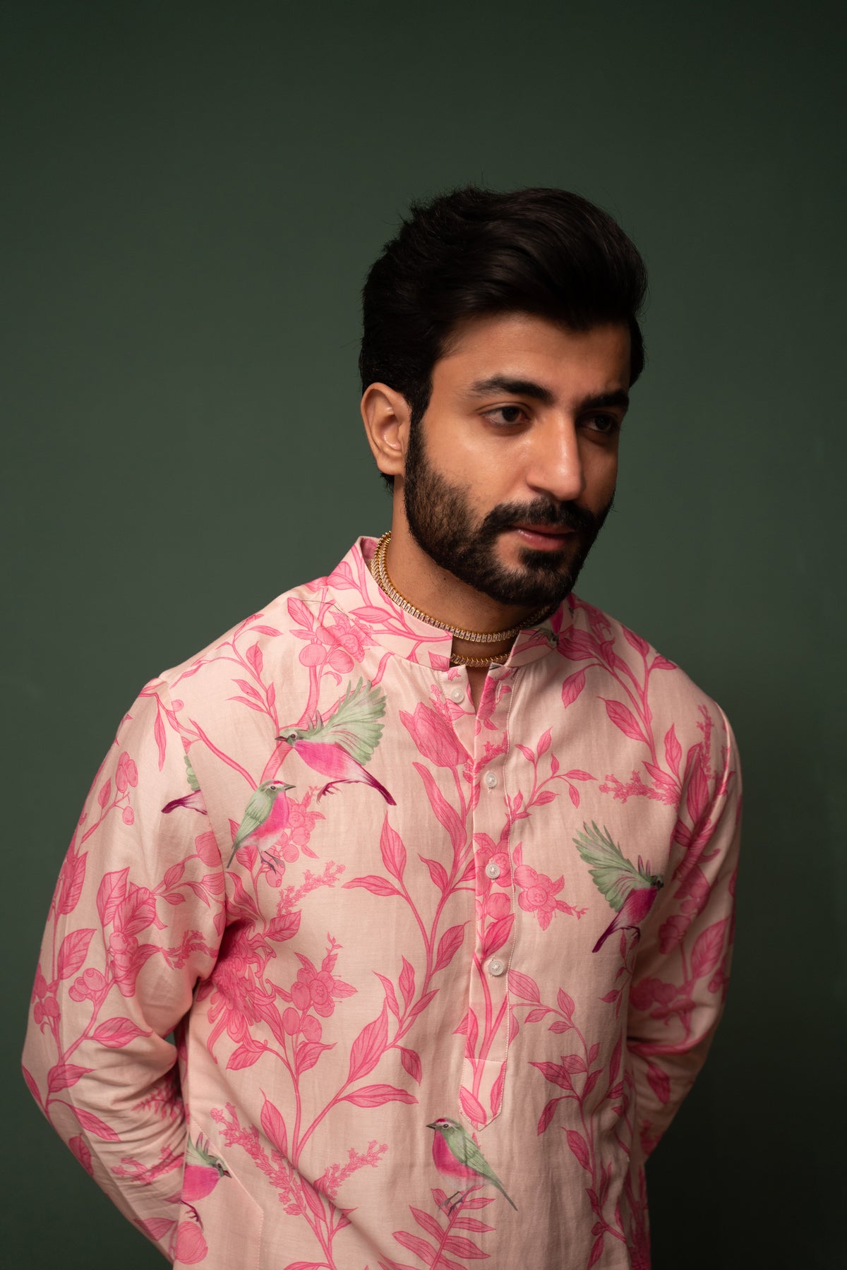 Masakali - Pink Printed Kurta - Set of 2