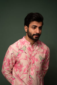 Masakali - Pink Printed Kurta - Set of 2