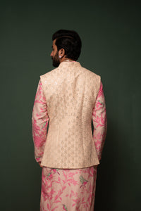 Masakali - Pink Embroidered Nehru Jacket - Set of 3