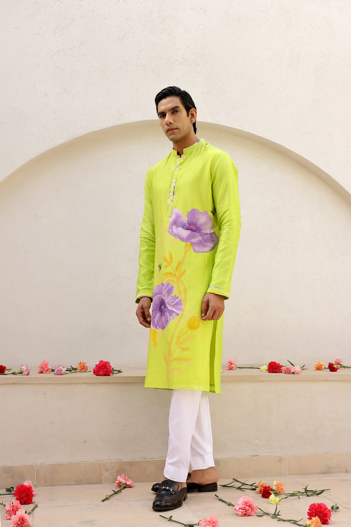 Garden Men - Green Kurta Set