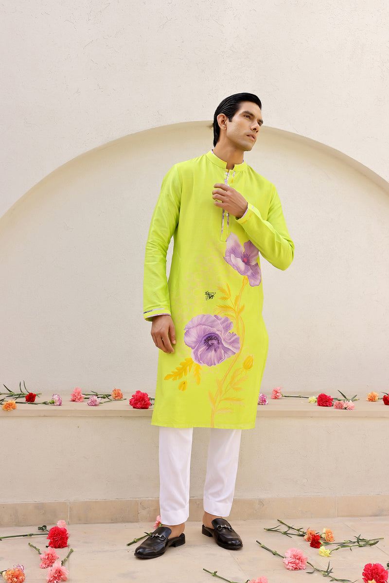 Garden Men - Green Kurta Set