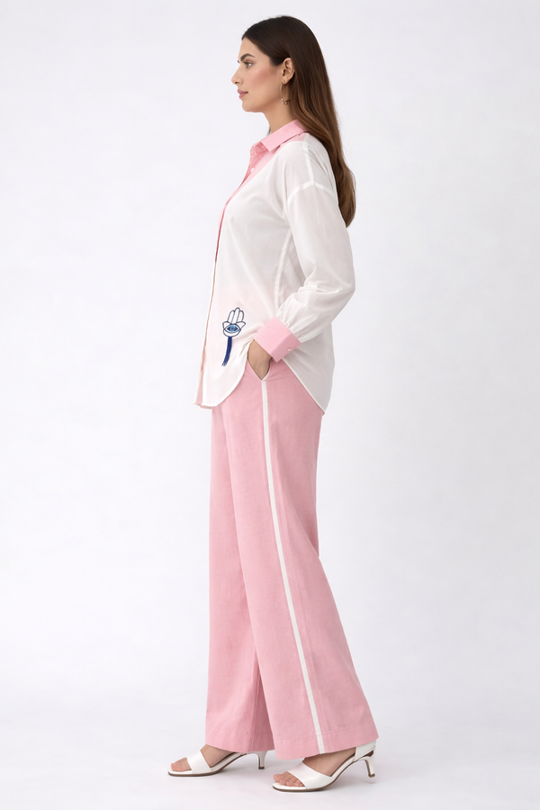 Evil Eye- Pink and Cream Co-Ord Set of 2