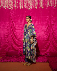 Bhādõ- Purple Printed Kurta- Set of 3