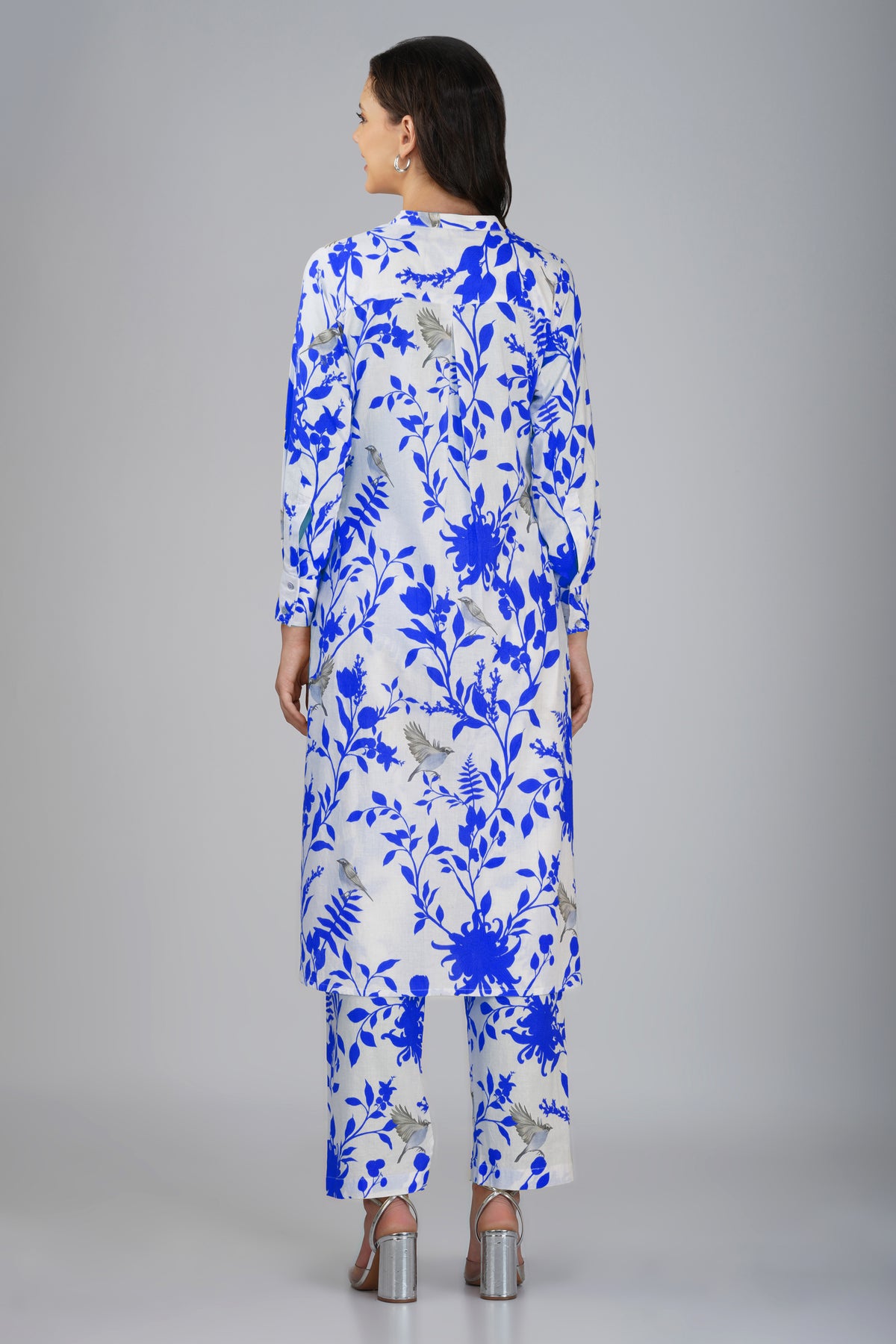 Blue Cotton Printed Co-Ord - Set of 2