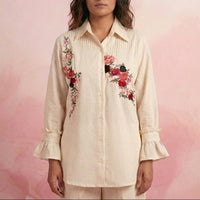 Rose - White Pintucks Co-Ord Set of 2