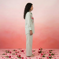 Rose - Sea Green Pintucks Co-Ord Set of 2