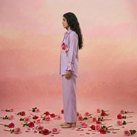 Rose - Lilac Pintucks Co-Ord Set of 2