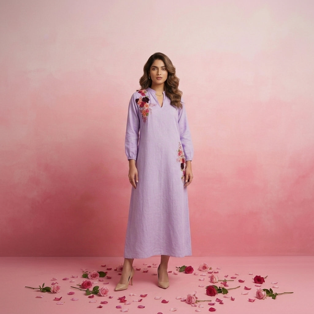 Lilac Rose Dress