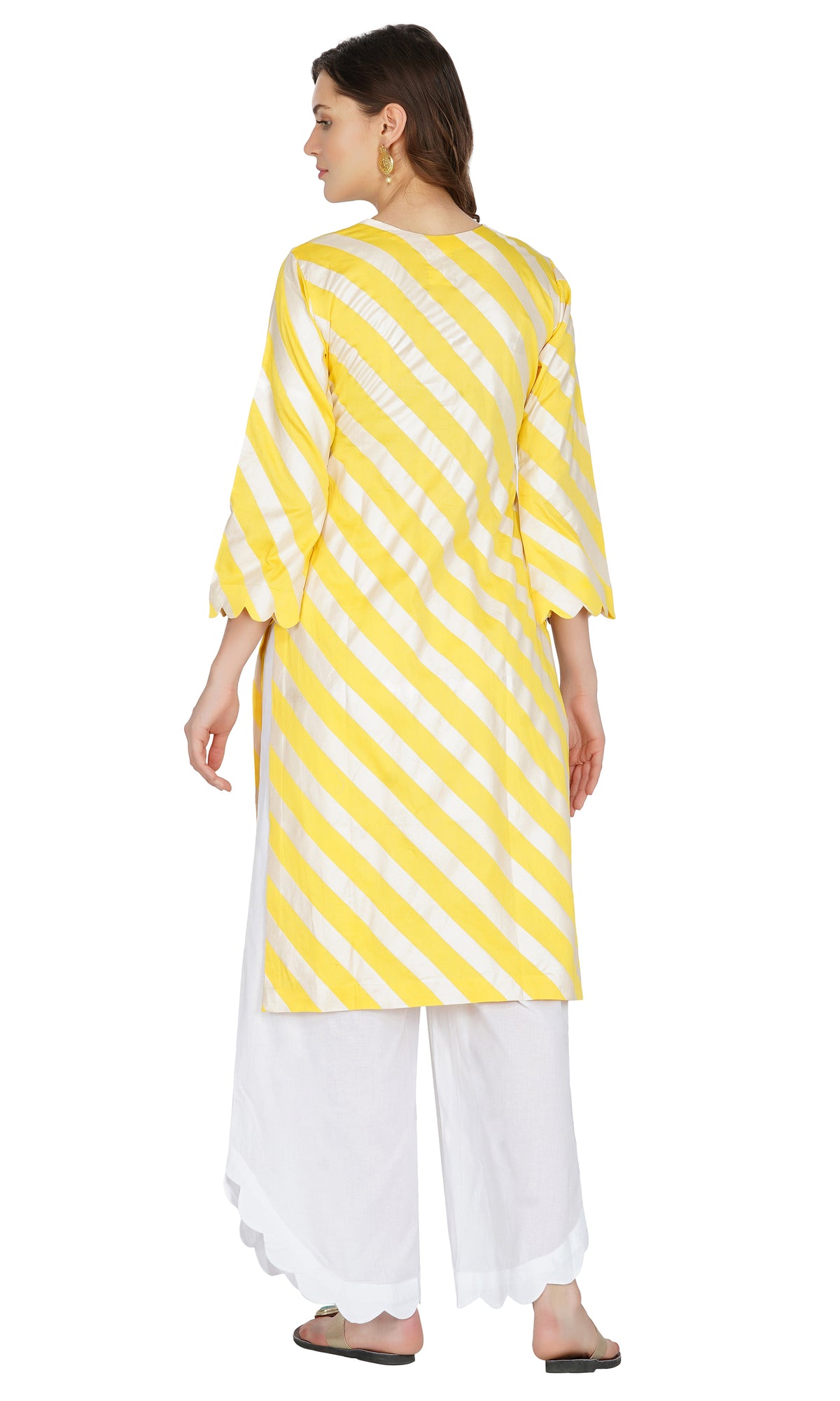 Yellow Striped Suit- Set of 3