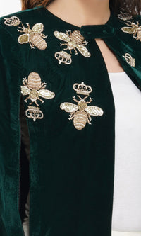 Dragonfly Embroidered Cape