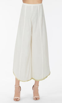 Cream Cotton Gota Palazzo