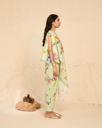 Tropical- Mint Printed Kaftan - Set of 2