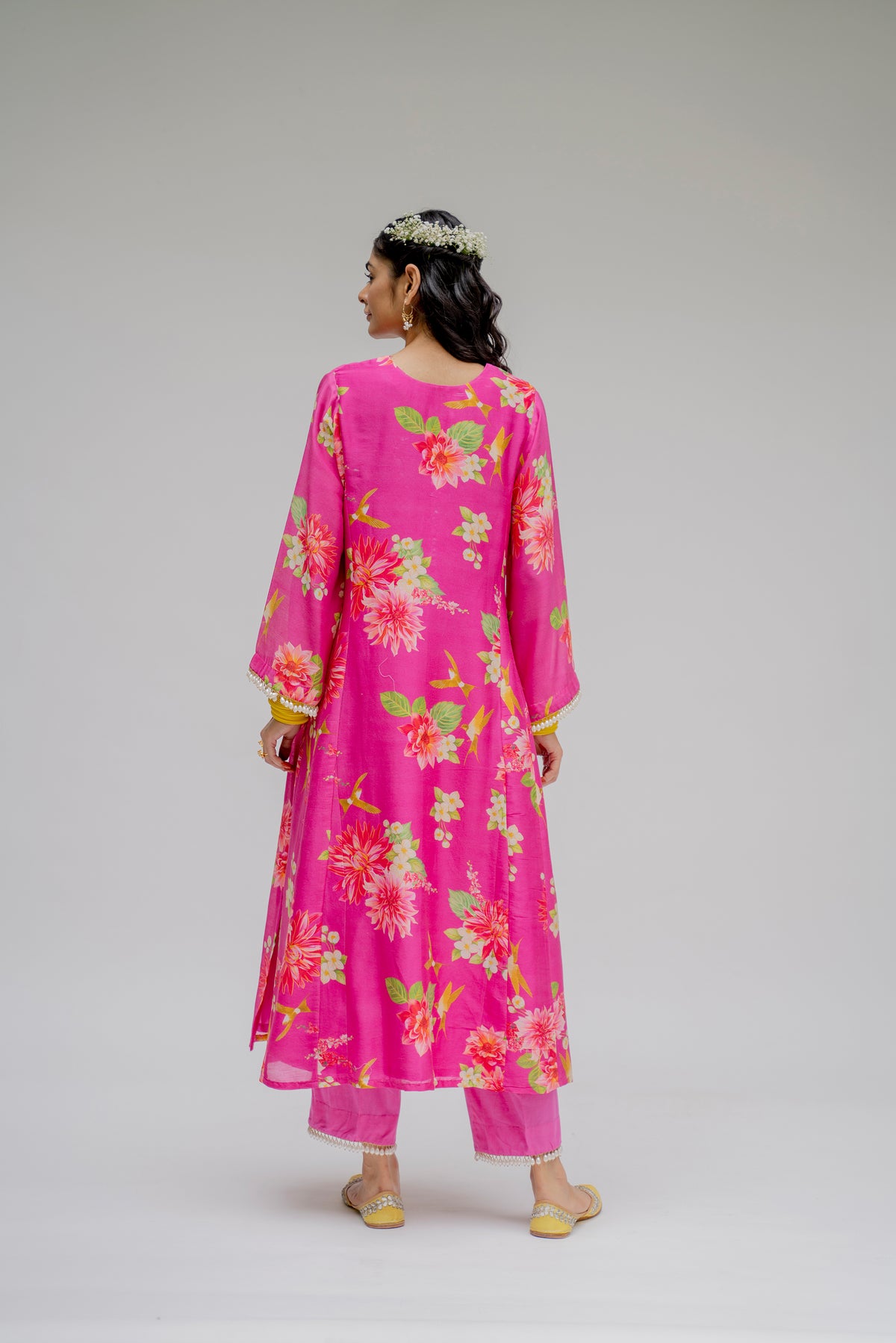 Baagh- Pink Printed Suit - Set of 3