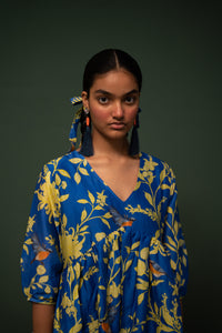 That Boho Girl in Masakali- Blue Short Dress