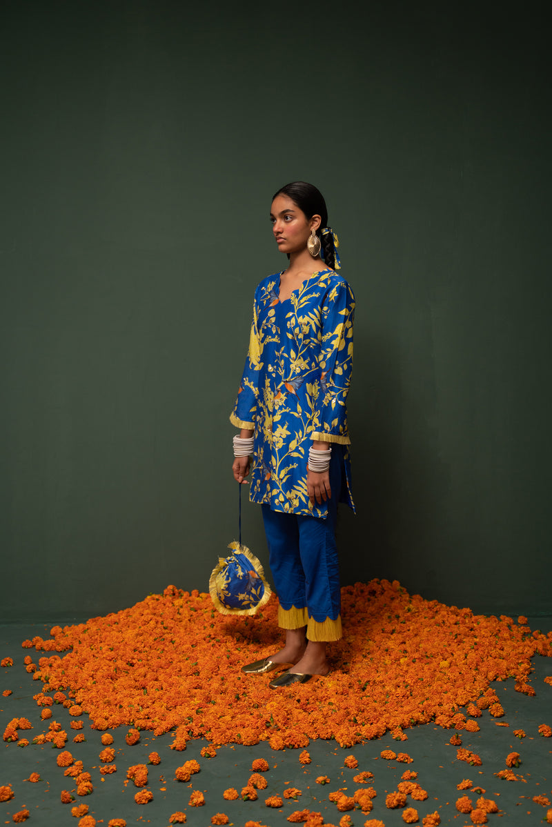 Masakali- Blue Short Kurta  - Set of 2