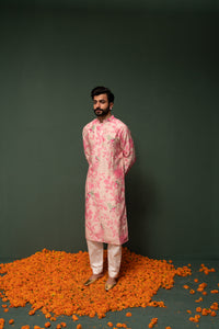 Masakali - Pink Printed Kurta - Set of 2