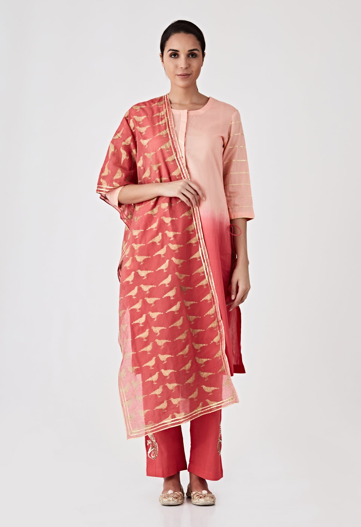 Ombre Straight Set - Pink & Peach
