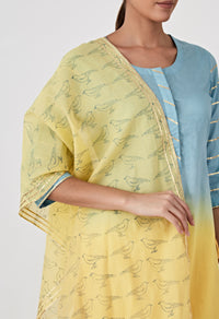 Ombre Straight Set - Blue & Yellow