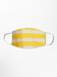 Double Layered Reusable Face Mask- Yellow Tie and Dye