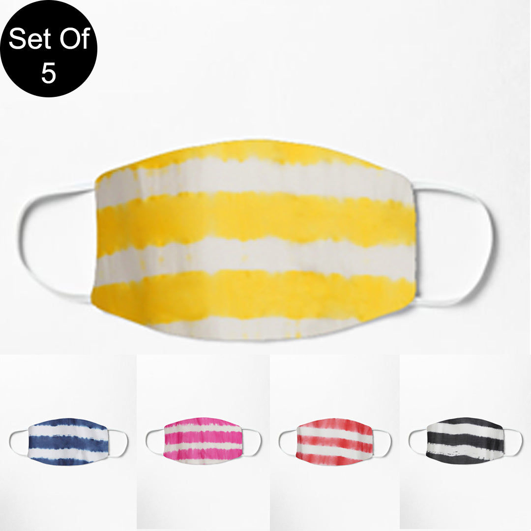 Double Layered Reusable Face Mask- Set of 5